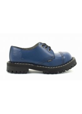 Низькі напівчеревики Steel сині на 3 дірки 101-102/O/F.BLU Низькі напівчеревики Steel сині на 3 дірки 101-102/O/F.BLU